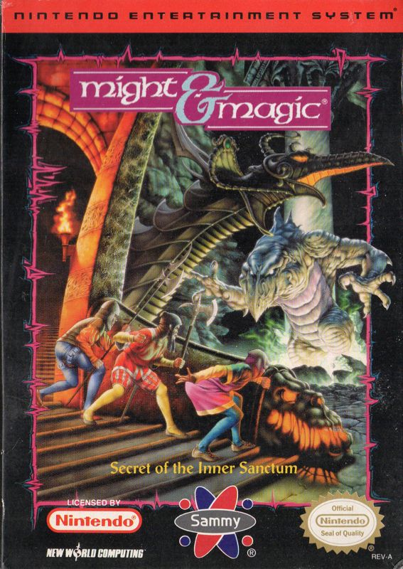 Might and Magic box art for Famicom
